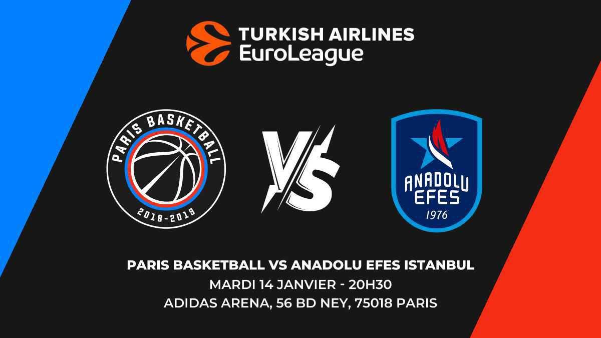 Paris Basket VS Anadolu Efes Istanbul 🏀 Paris Basket VS Anadolu Efes Istanbul 🏀