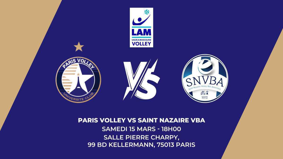 Paris Volley VS Saint-Nazaire VBA 🏐