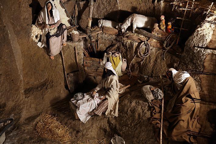 Orvieto, i personaggi non giocanti del presepe Orvieto, i personaggi non giocanti del presepe