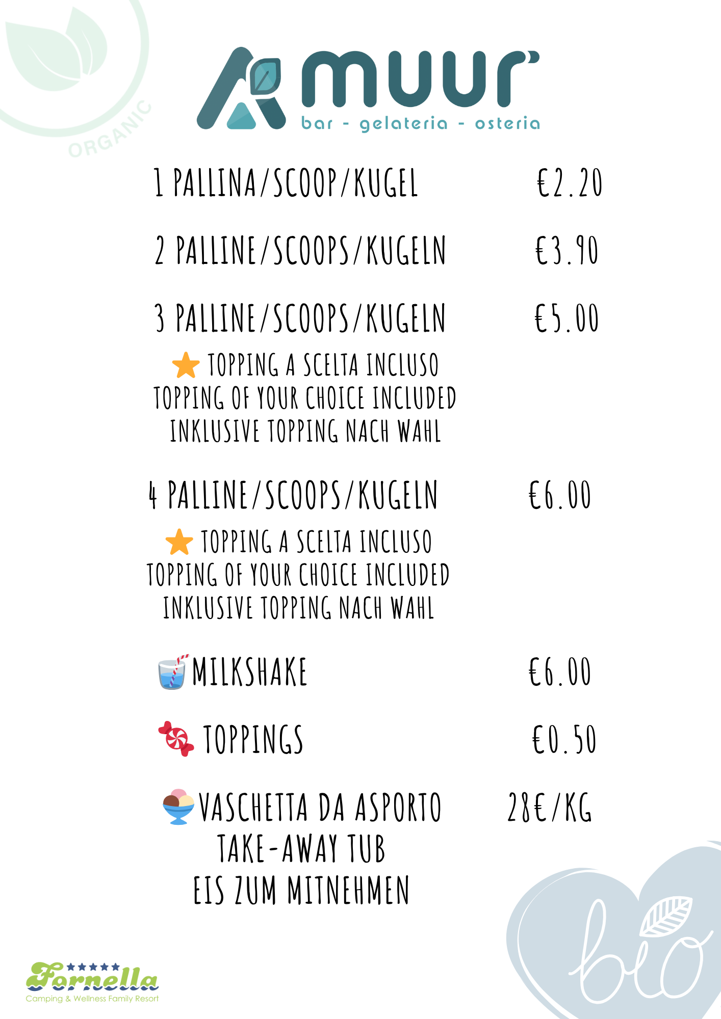 GUSTI APP MENU PREZZI