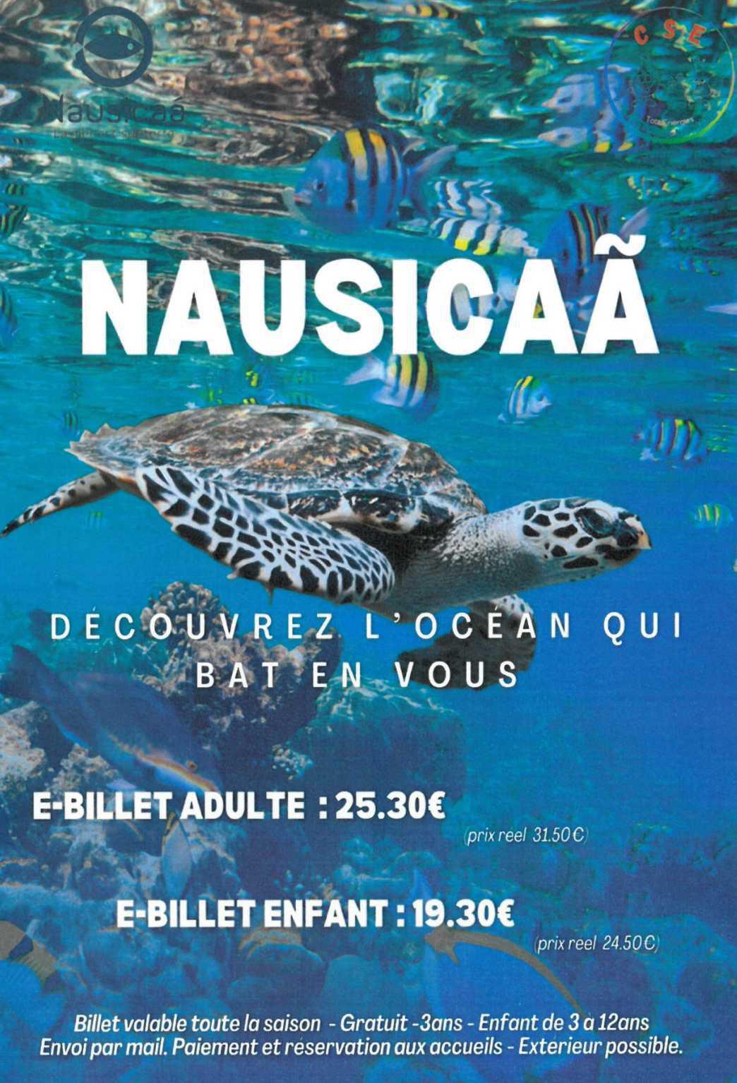 Tarifs billetterie CSE 