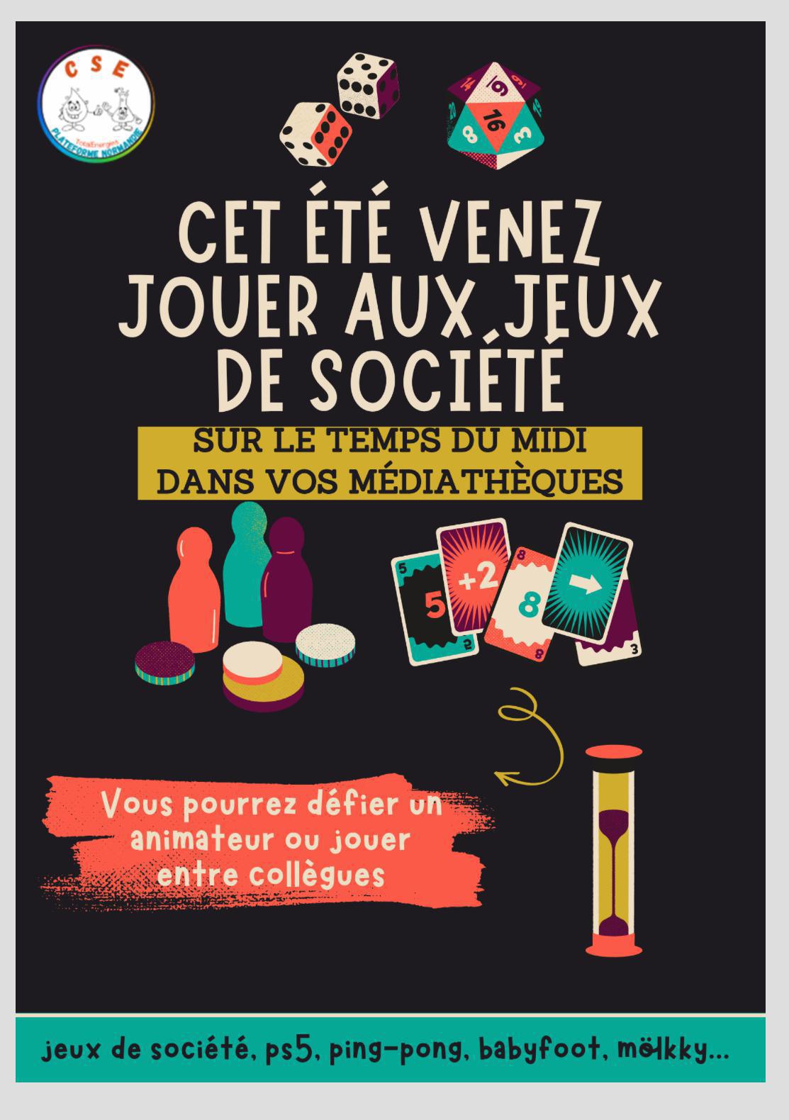 Activités estivales aux CSE 🎮🏓