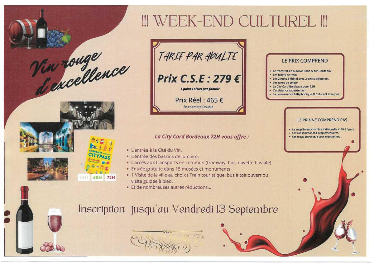 Week-end culturel à Bordeaux