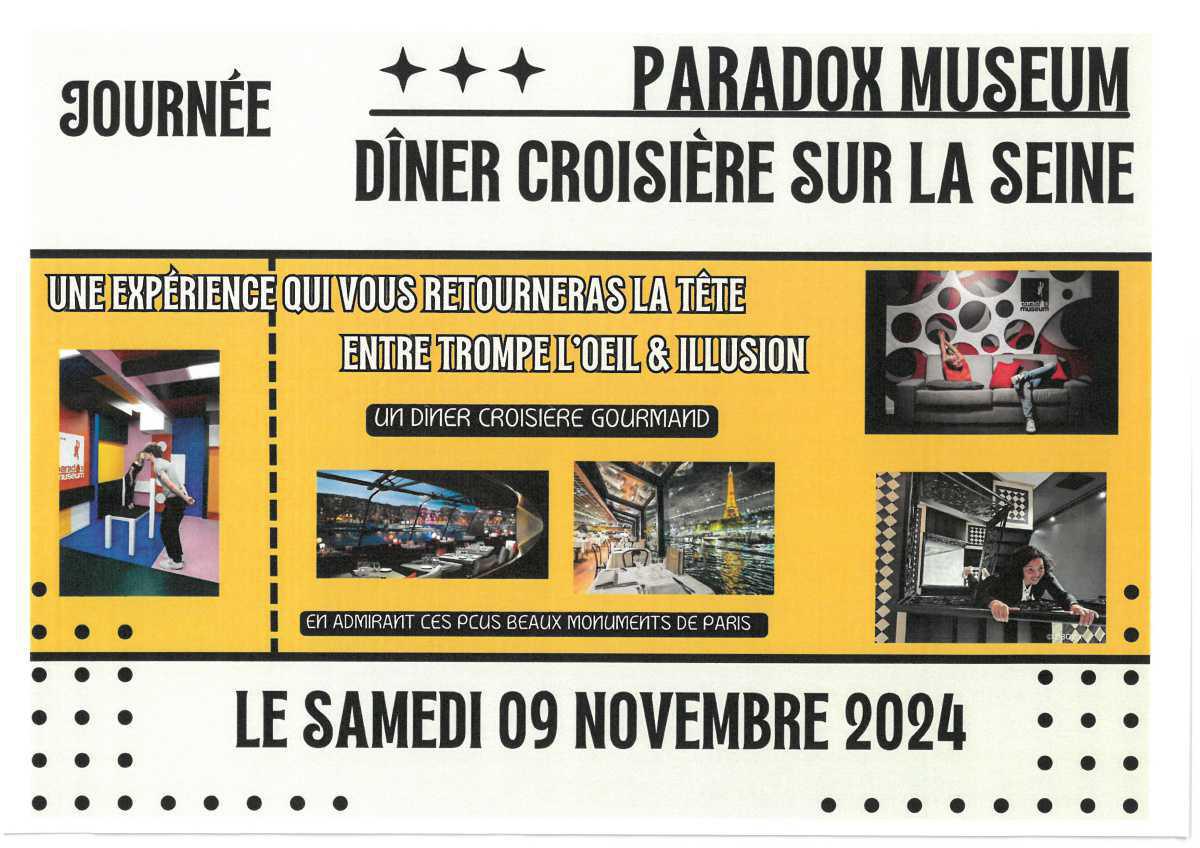 JOURNEE-PARADOX MUSEUM ET DINER CROISIERE SUR LA SCENE