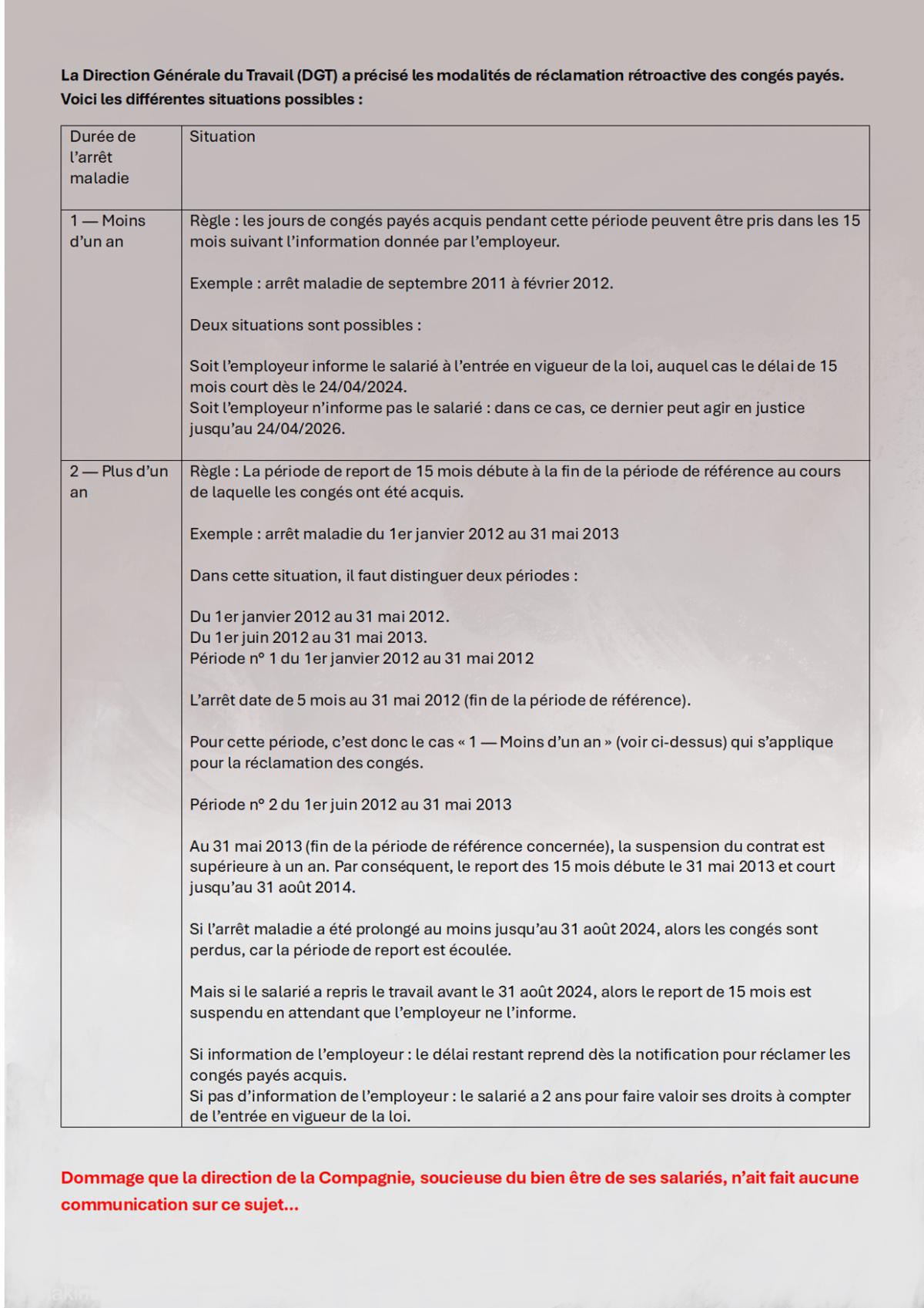 Récupérez Vos Congés Payés Pendant Votre Arrêt Maladie ! Ne laissez pas vos droits s'envoler ! Récupérez Vos Congés Payés Pendant Votre Arrêt Maladie ! Ne laissez pas vos droits s'envoler !
