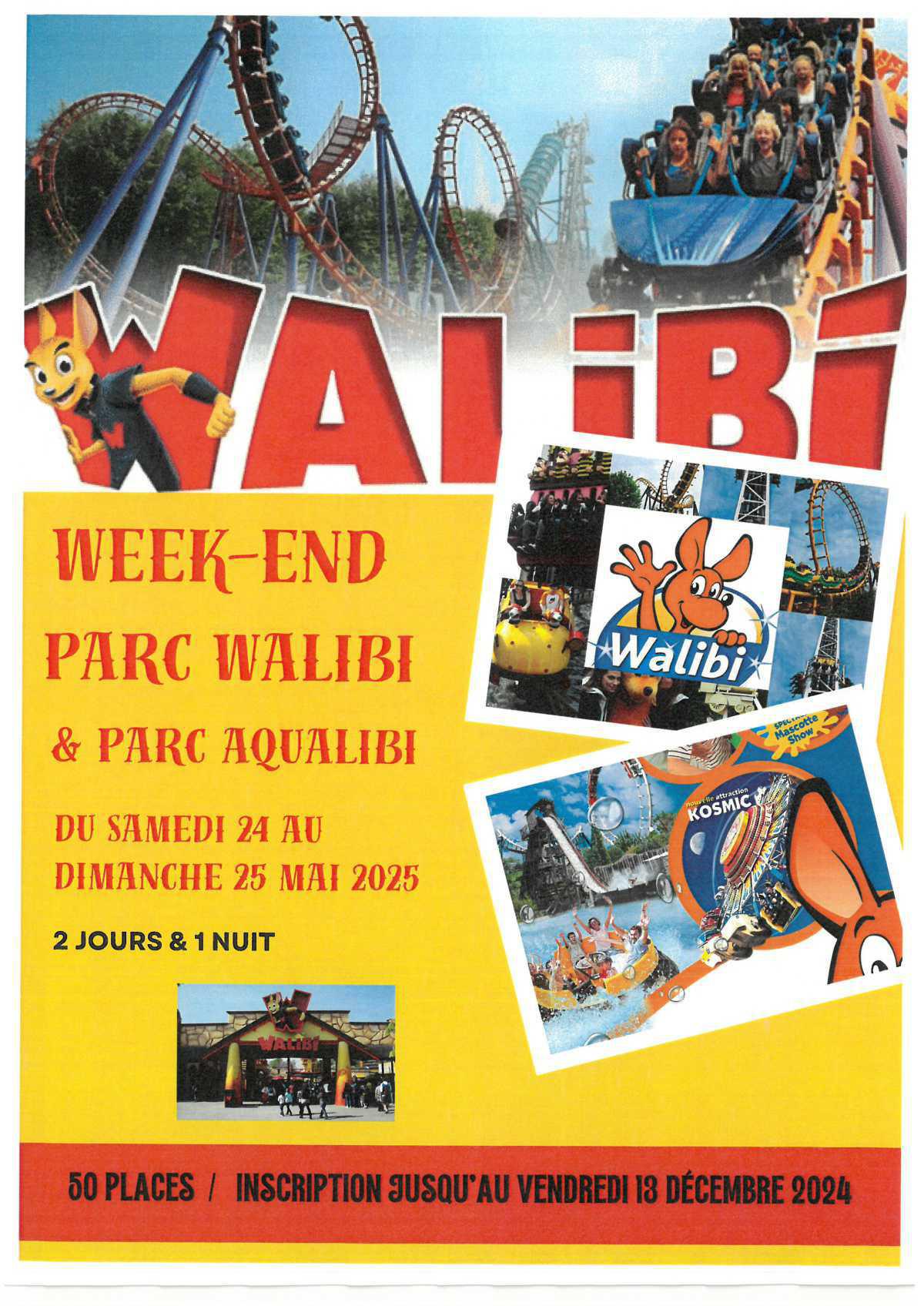 Week-end sensations fortes à Walibi