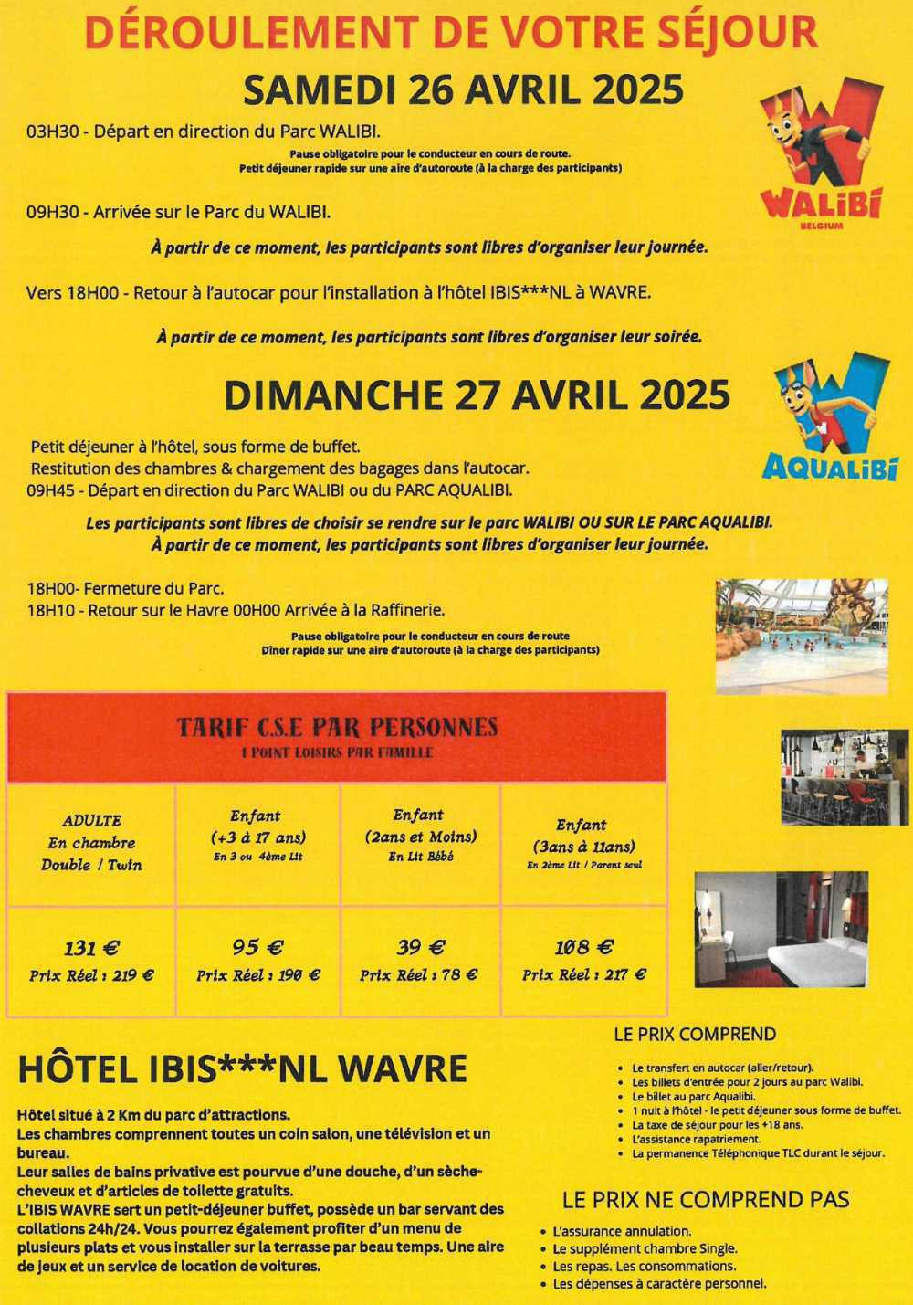 Places disponibles 