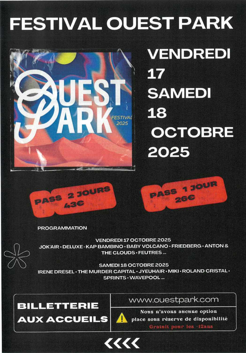 Festival Ouest Park 2025