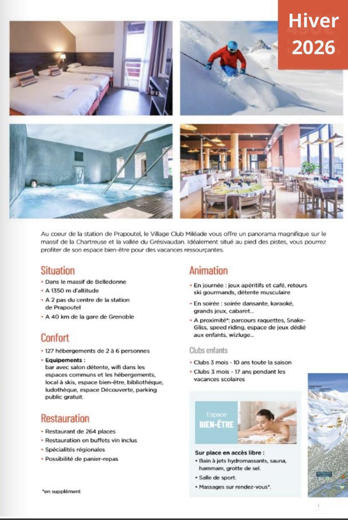 Séjour Ski Sept Laux février 2026