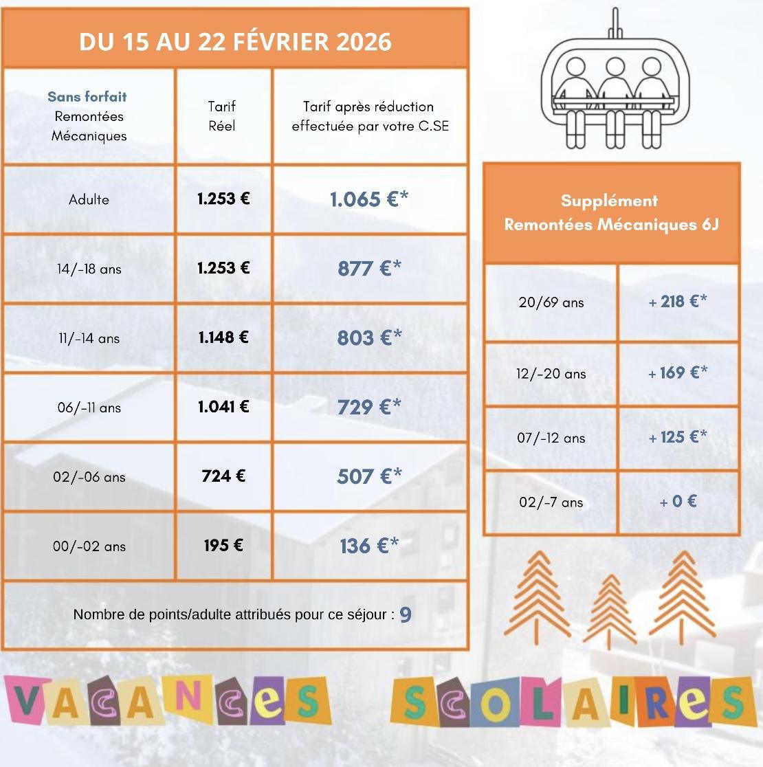 Séjour Ski Sept Laux février 2026