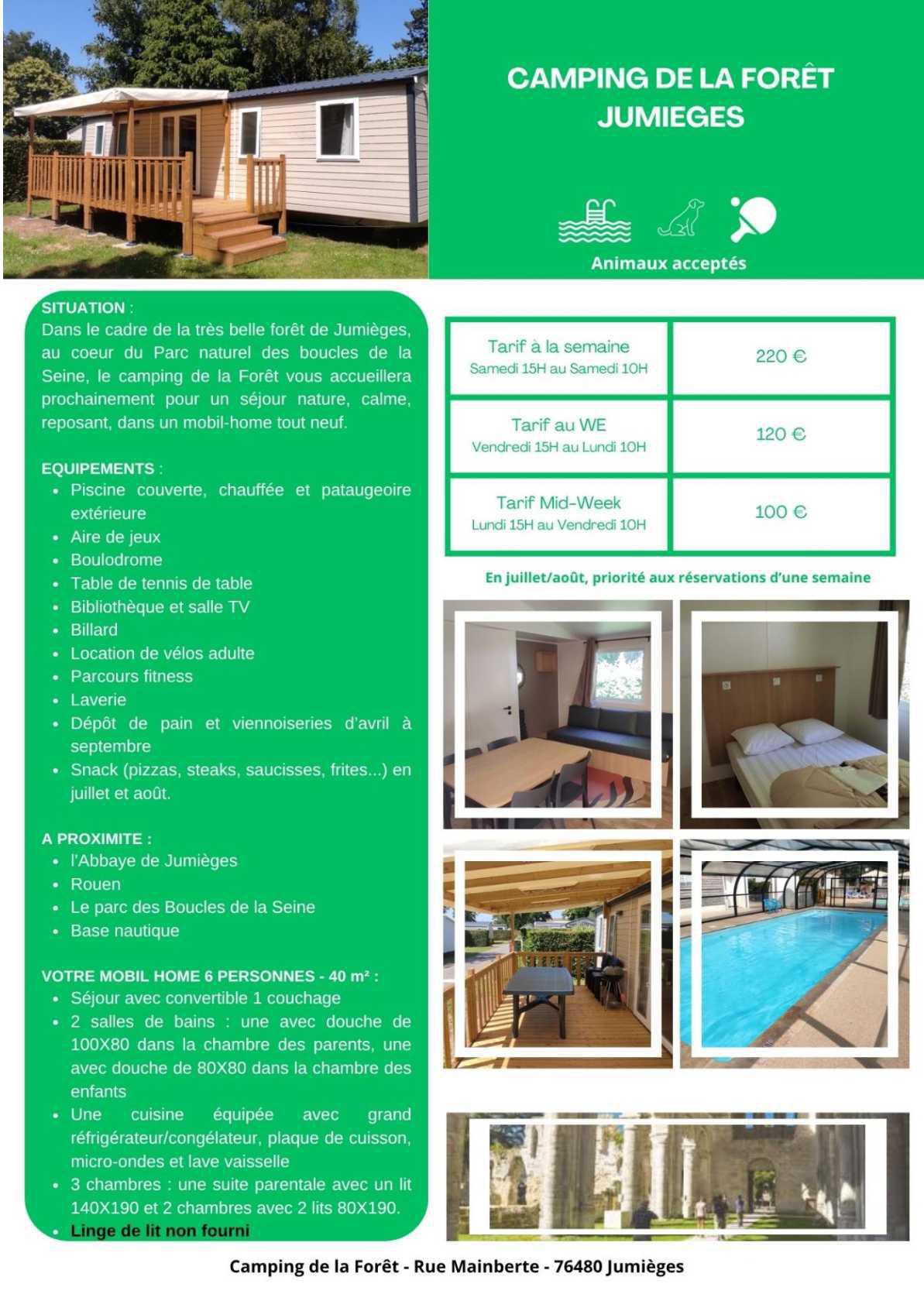 Nouveauté camping Jumièges ⛺️