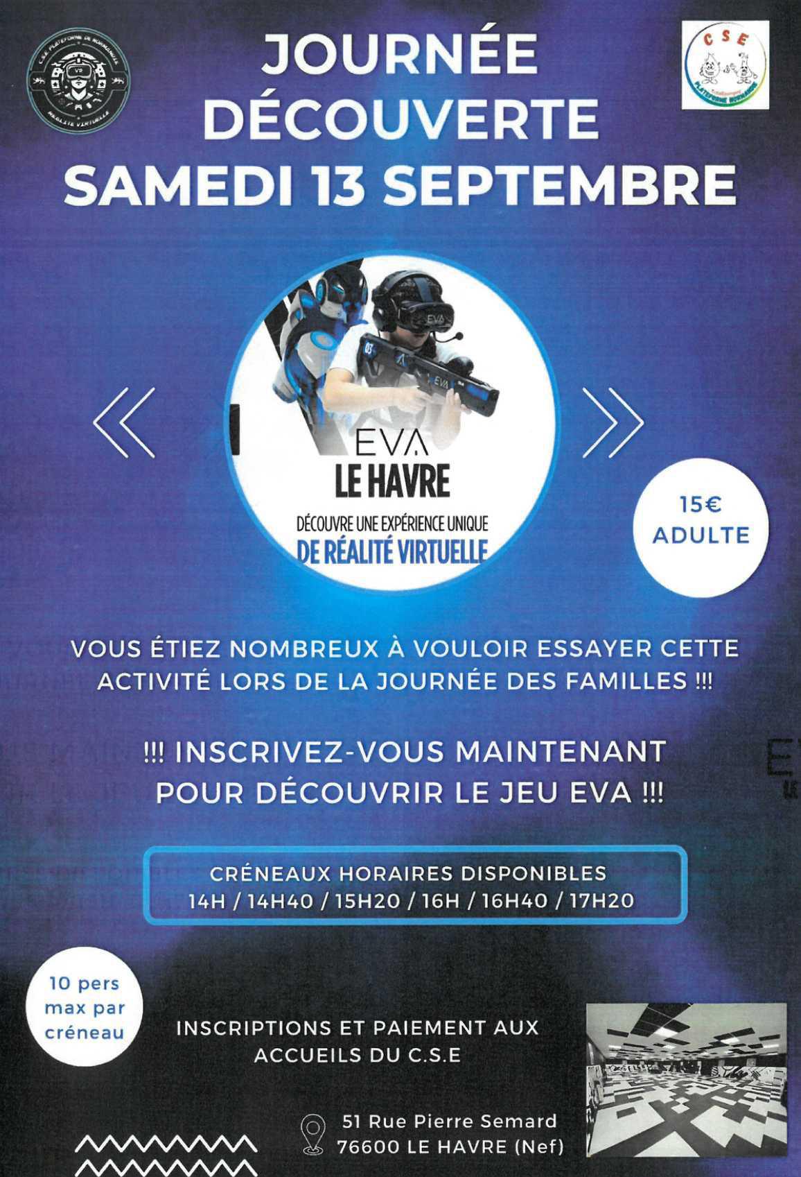 Journée découverte réalité virtuelle 