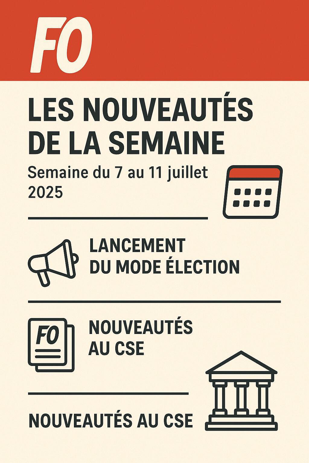Les NEWS de la semaine