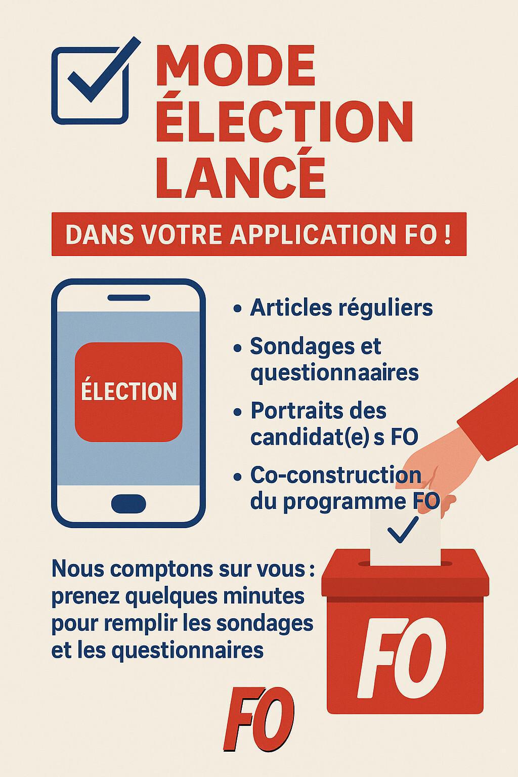 🗳️ MODE ÉLECTION LANCÉ DANS VOTRE APPLICATION FO !
