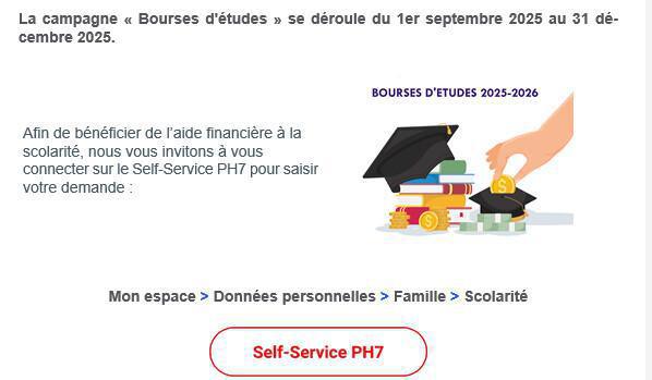 BOURSES D'ETUDES 2025-2026
