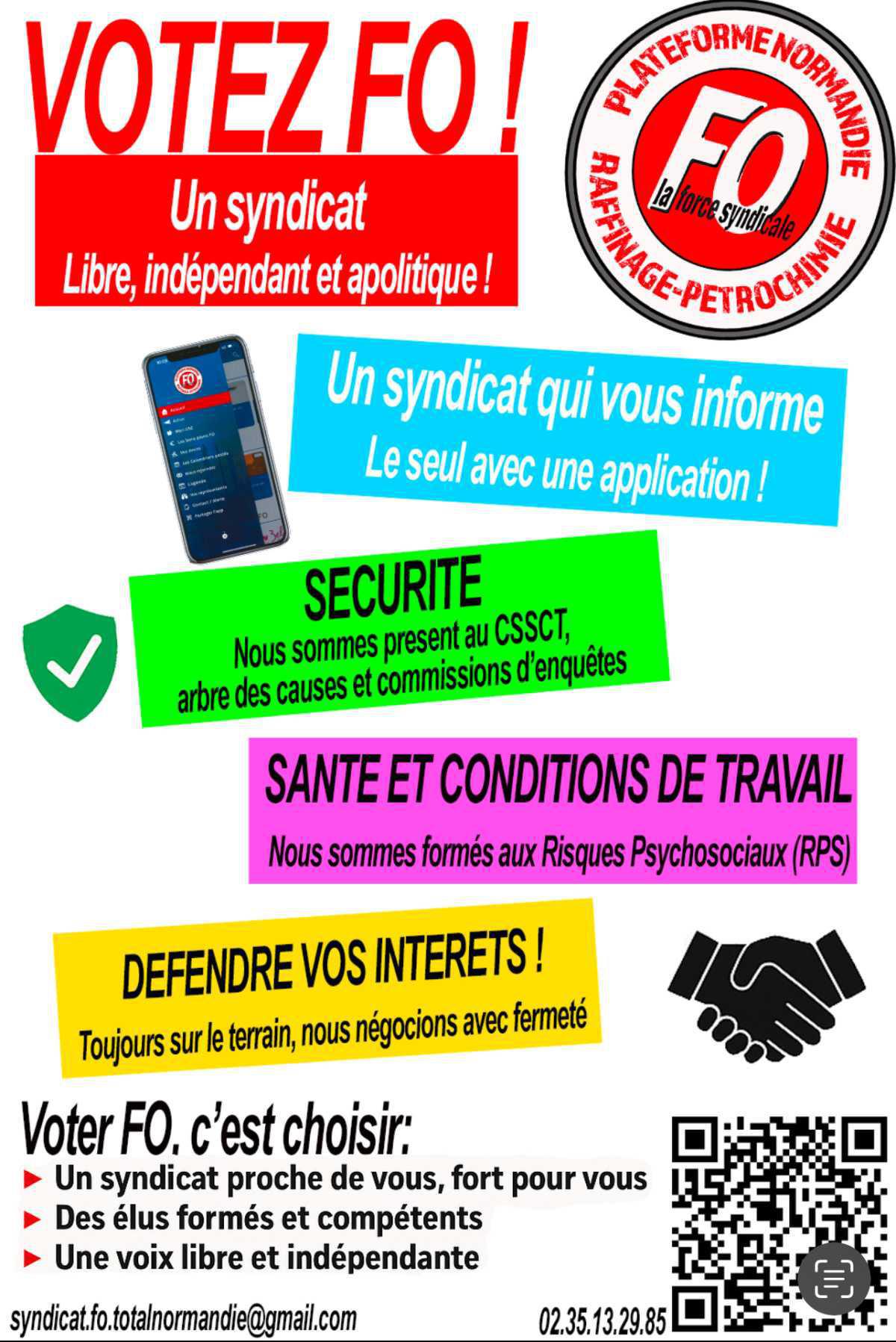 ✊ VOTEZ FO – TOTALENERGIES PLATEFORME NORMANDIE