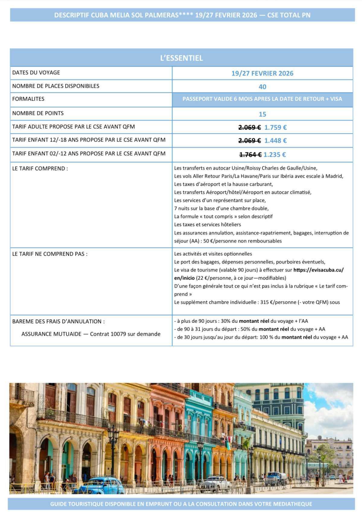 Cuba 19/27 février 🇨🇺