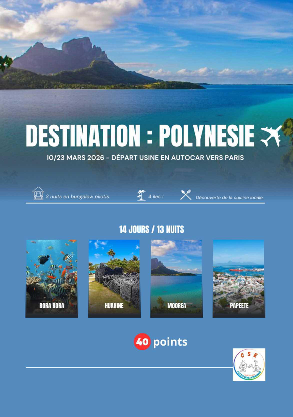 Polynésie 10/23 mars 2026 🏝️