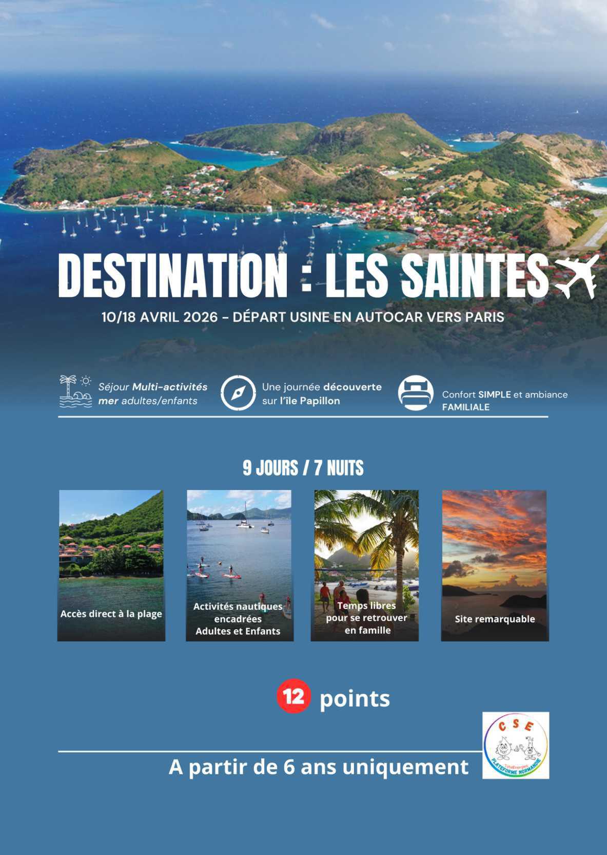 Guadeloupe « Les Saintes »10/19 avril 2026