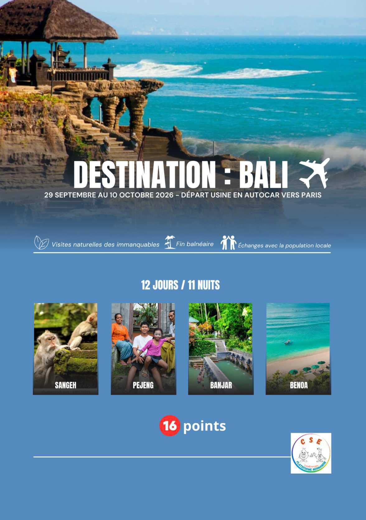 Bali du 29 septembre 10 octobre 2026