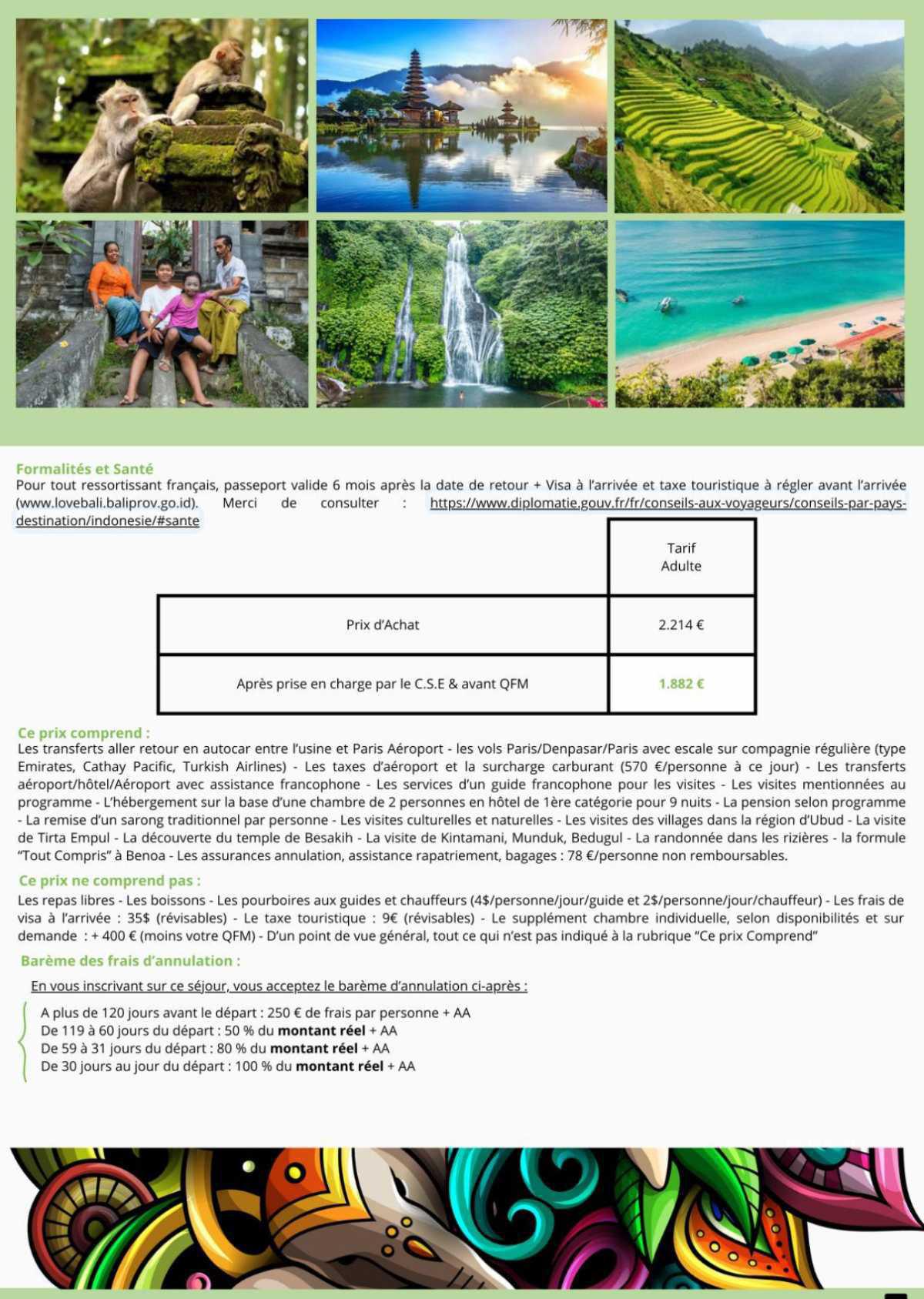 Bali du 29 septembre 10 octobre 2026