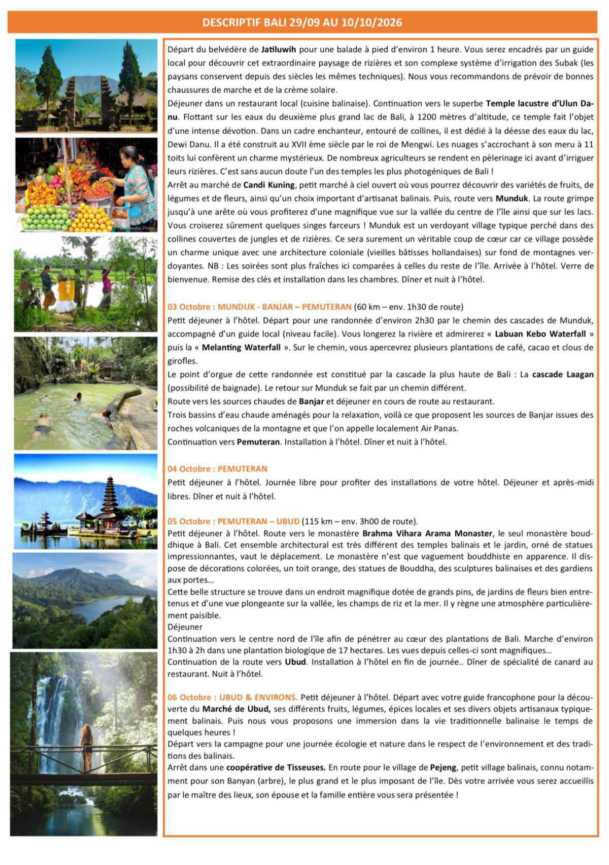 Bali du 29 septembre 10 octobre 2026