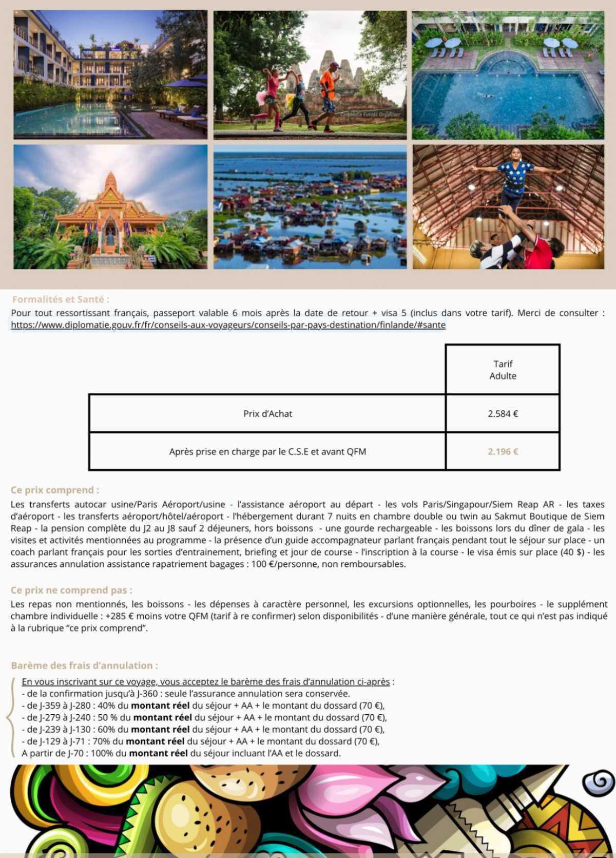 Cambodge 30 novembre au 8 décembre 2026