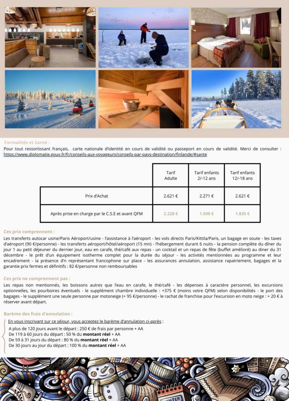 Laponie ☃️28 décembre au 03 janvier 2027