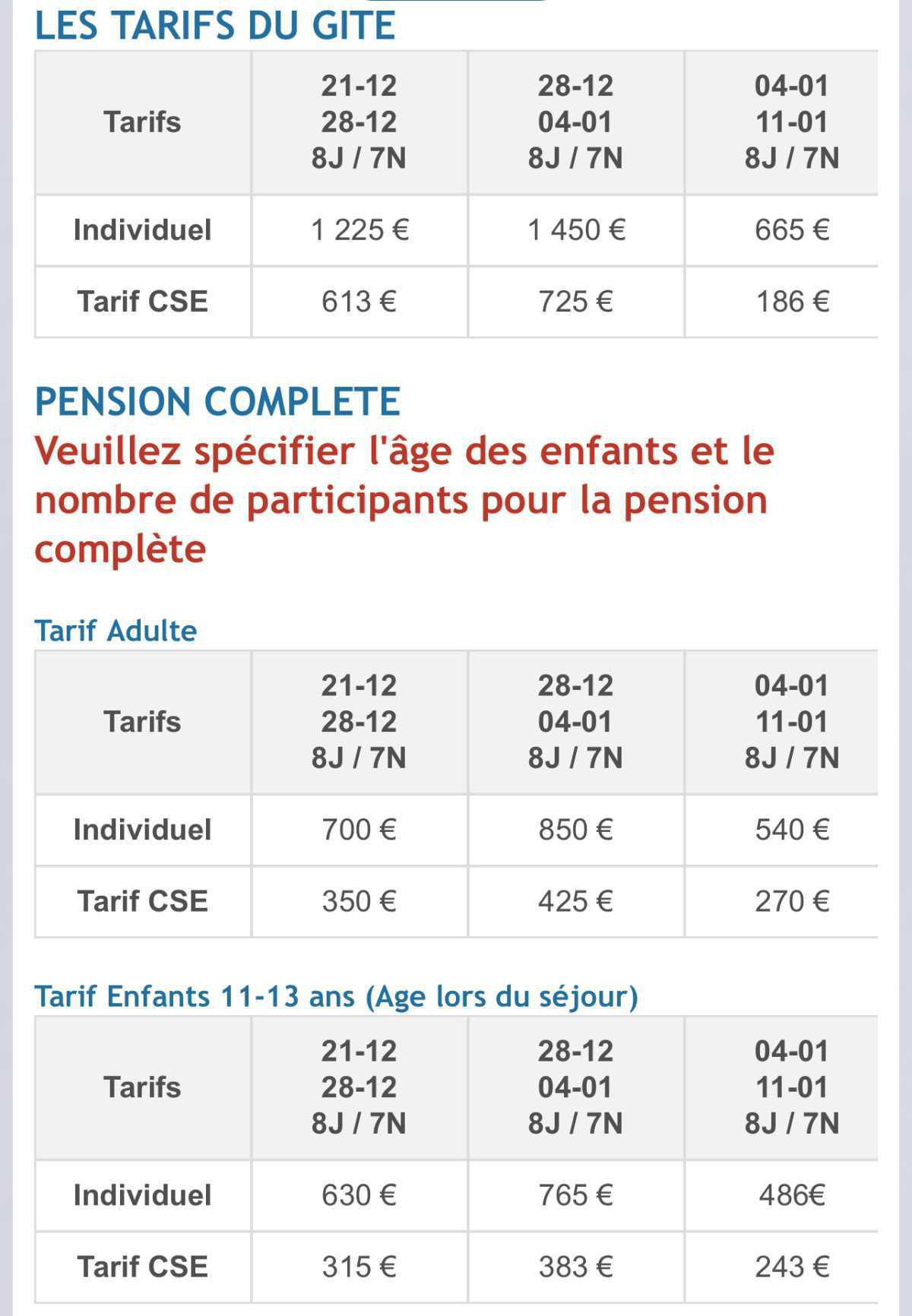 VILLAGE CLUB LES SEPT LAUX