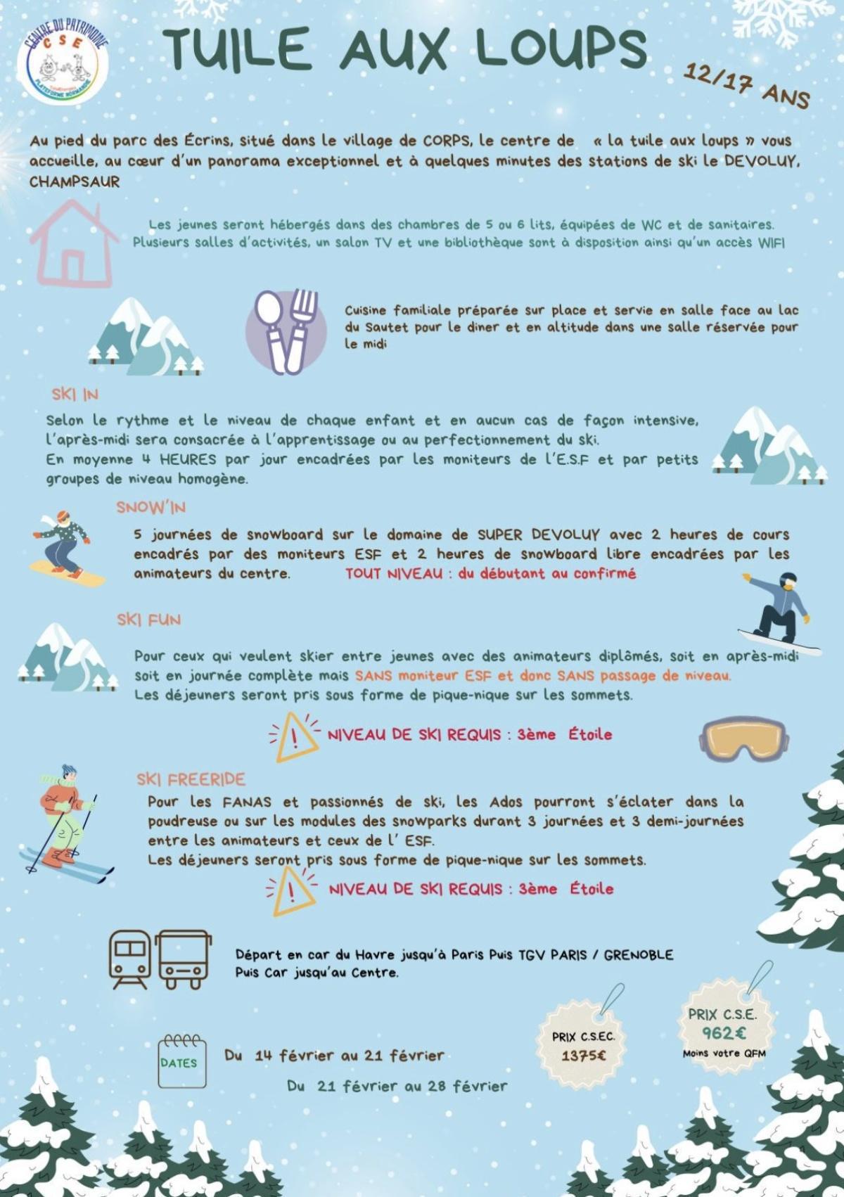 Tuile aux loups ⛷️