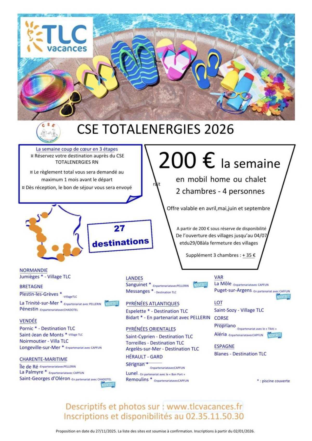 ⛱️Inscriptions Vacances familiales ÉTÉ