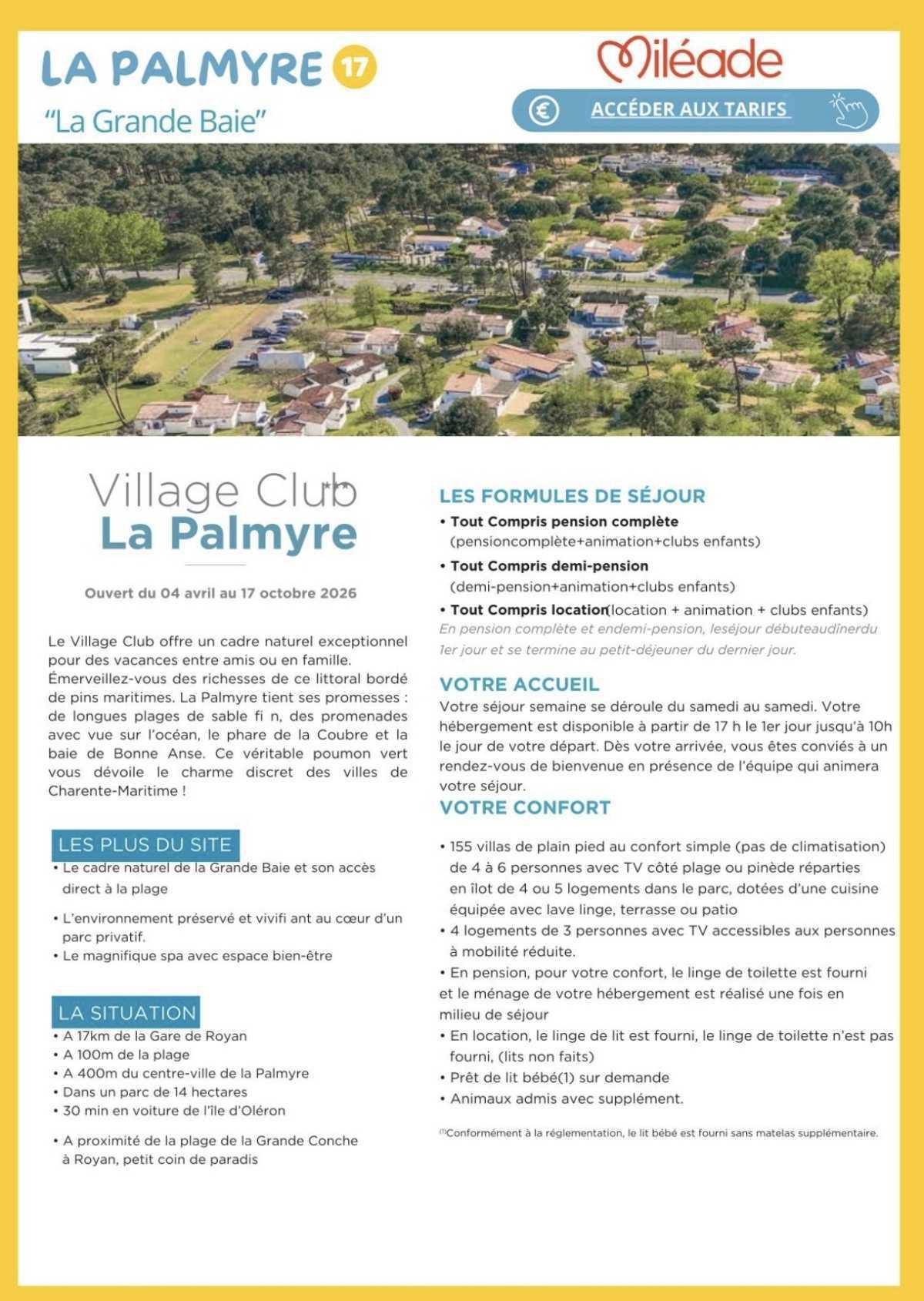 ⛱️Inscriptions Vacances familiales ÉTÉ