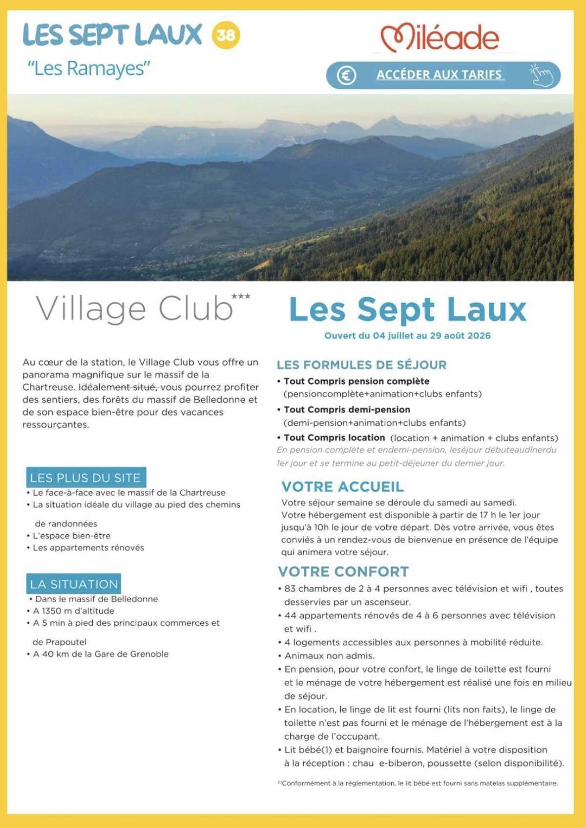 ⛱️Inscriptions Vacances familiales ÉTÉ