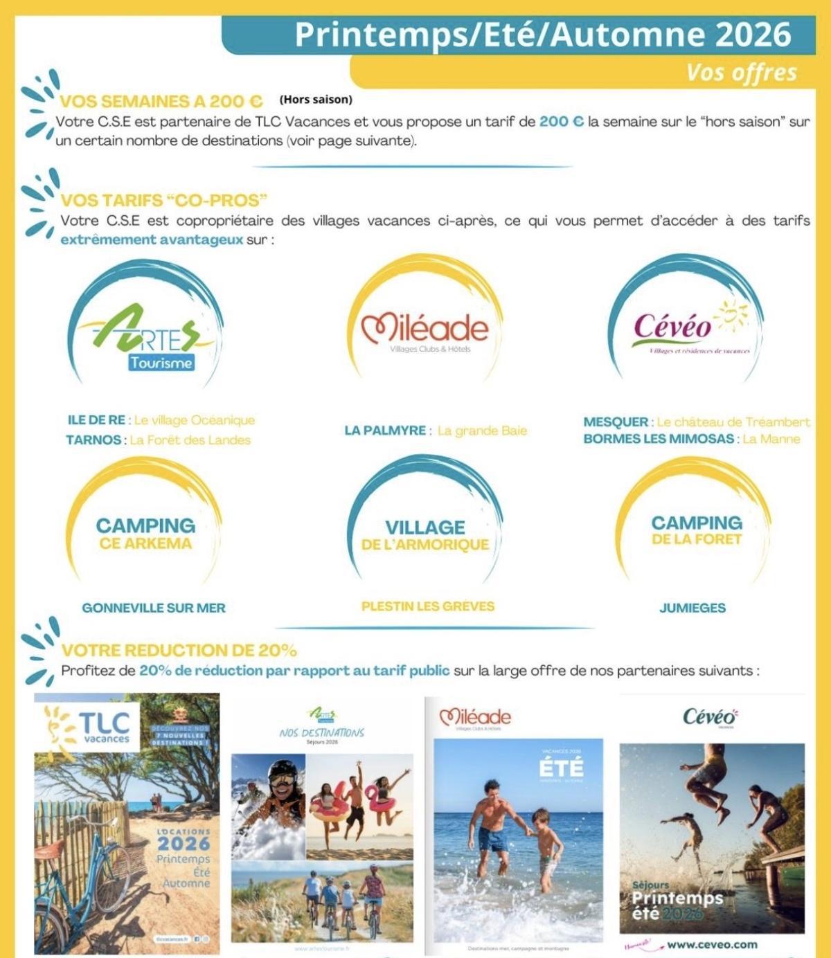 ⛱️Inscriptions Vacances familiales ÉTÉ