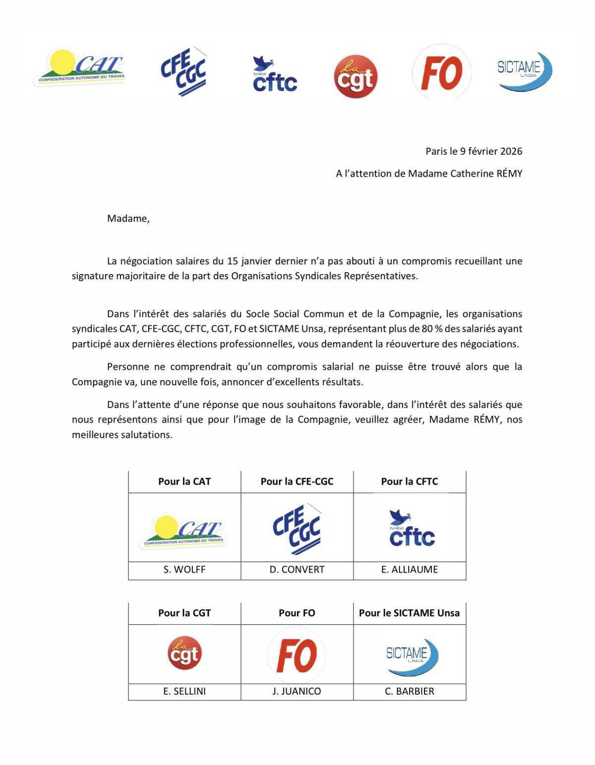 🚨 Demande intersyndicale pour la réouverture des NAO🚨 🚨 Demande intersyndicale pour la réouverture des NAO🚨