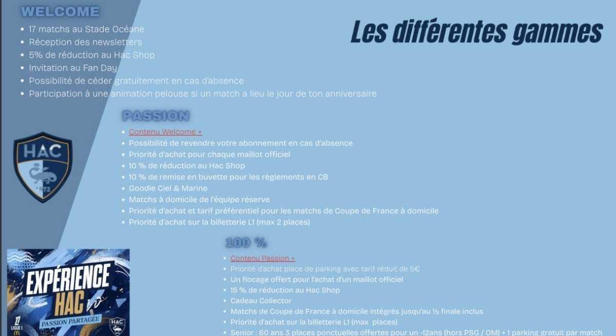 Réabonnements HAC 💙🩵
