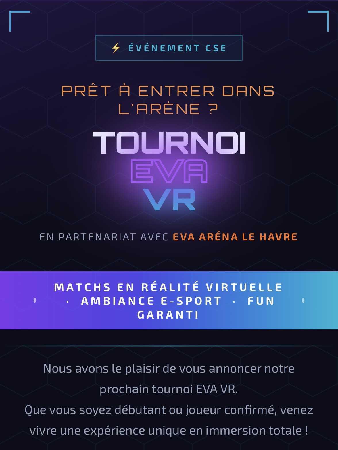 Tournoi EVA VR