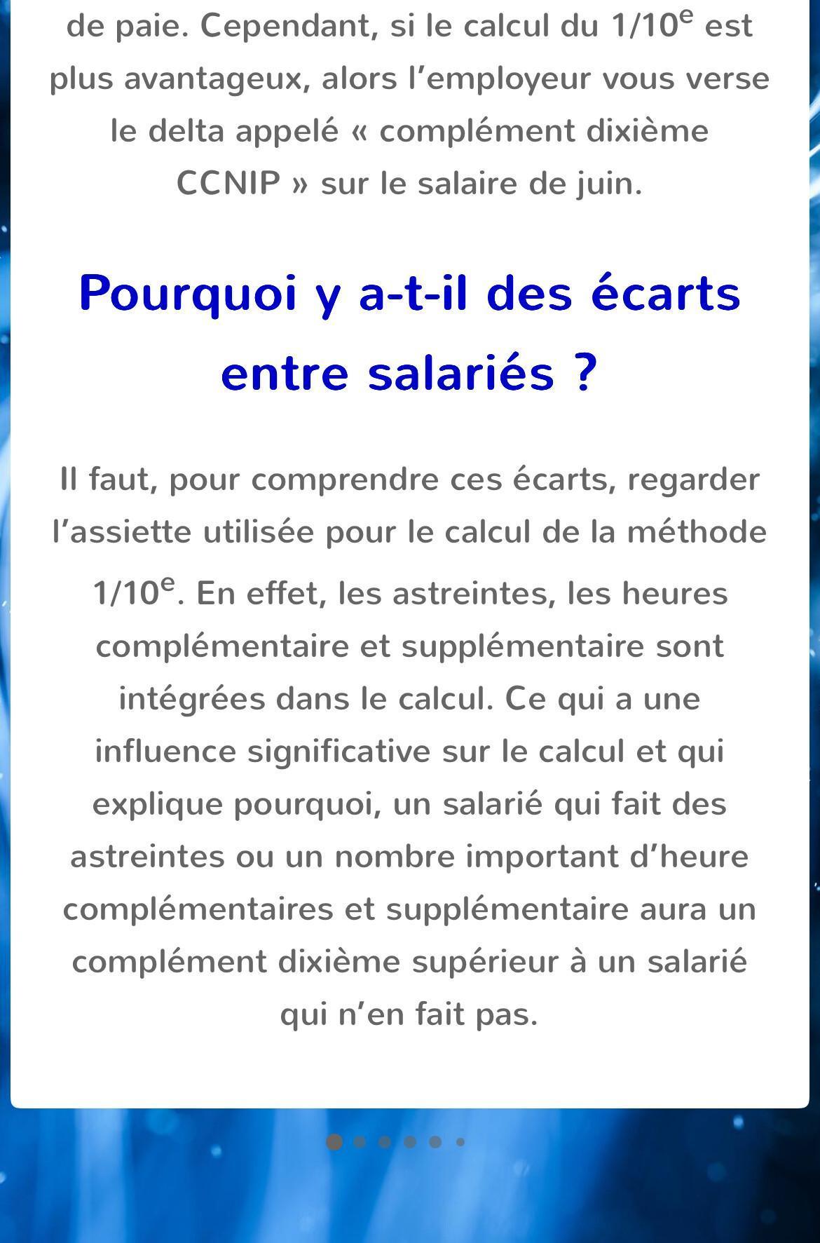 Paie de juin 2026 – complément dixième CCNIP