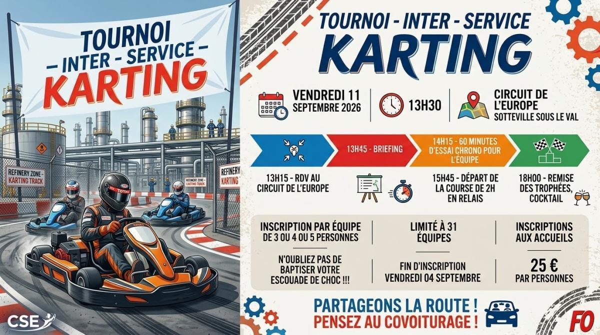 🏁 Tournoi interservice Karting 🏎️