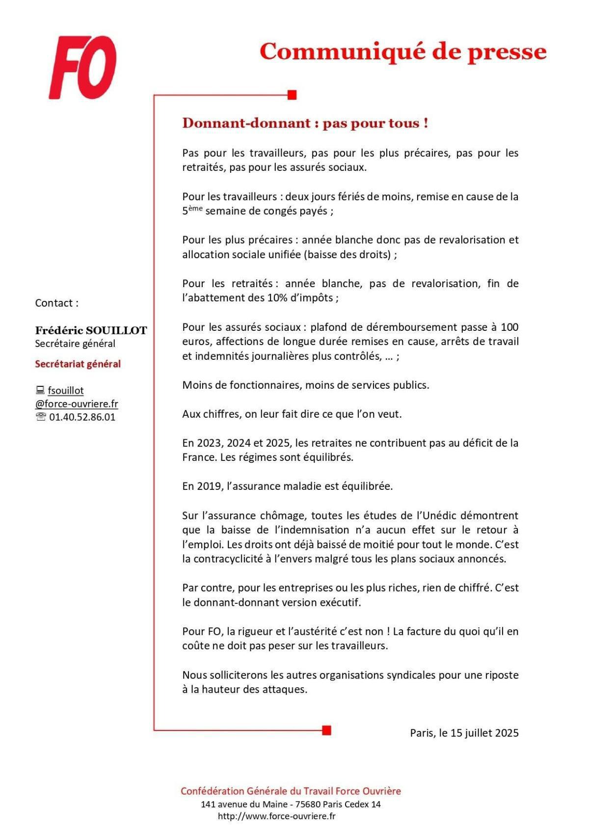 Stop à l'austérité