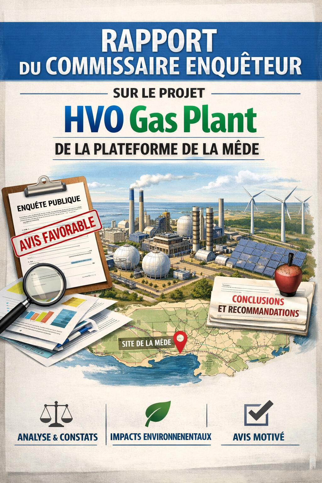 Rapport du Commissaire enquêteur sur le projet HVO Gas Plant ! Rapport du Commissaire enquêteur sur le projet HVO Gas Plant !