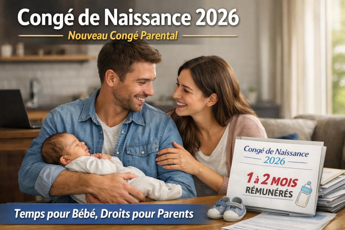 Congé de naissance : un nouveau droit depuis le 1er juillet 2026 Congé de naissance : un nouveau droit depuis le 1er juillet 2026
