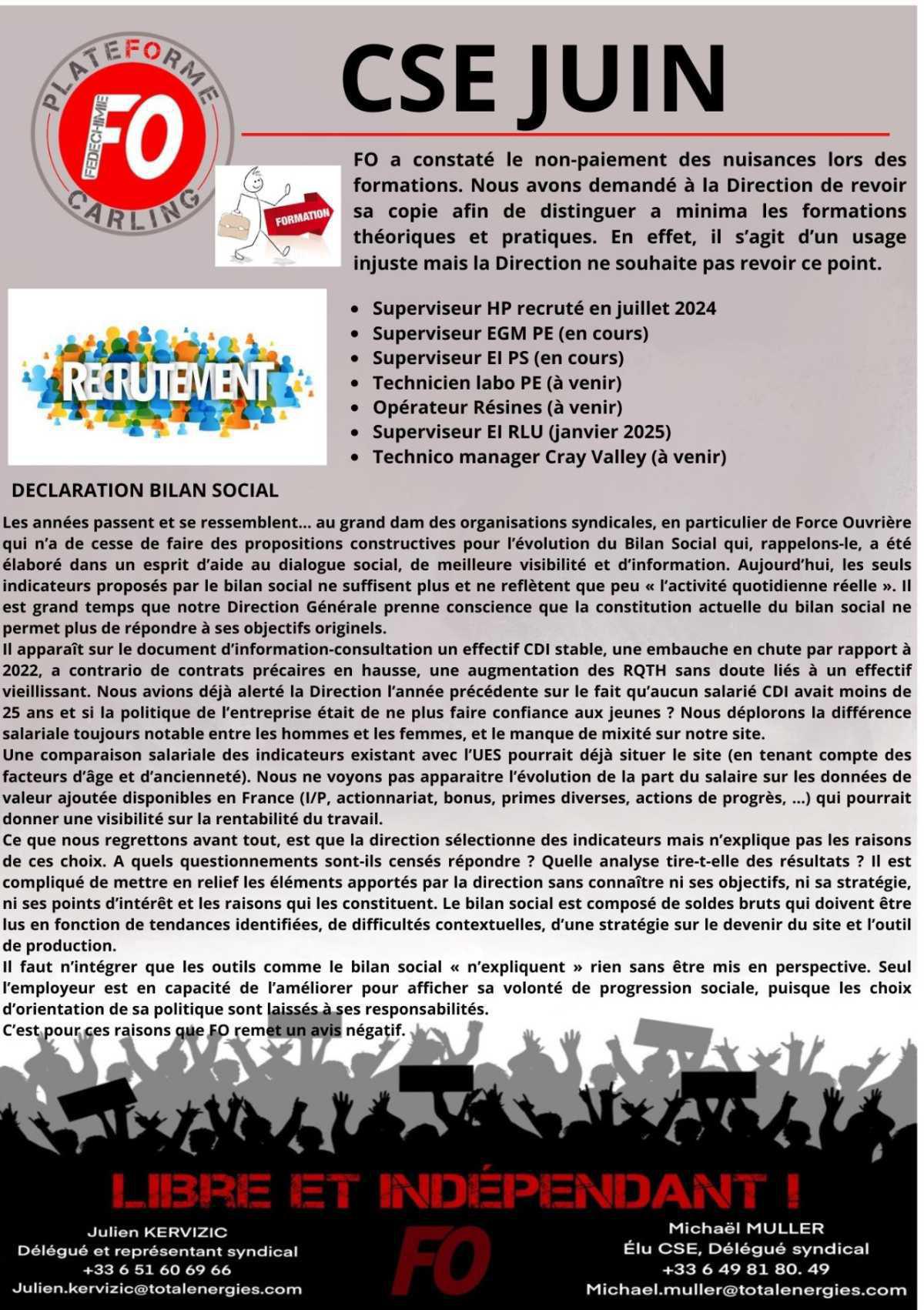 CSE juin 2024