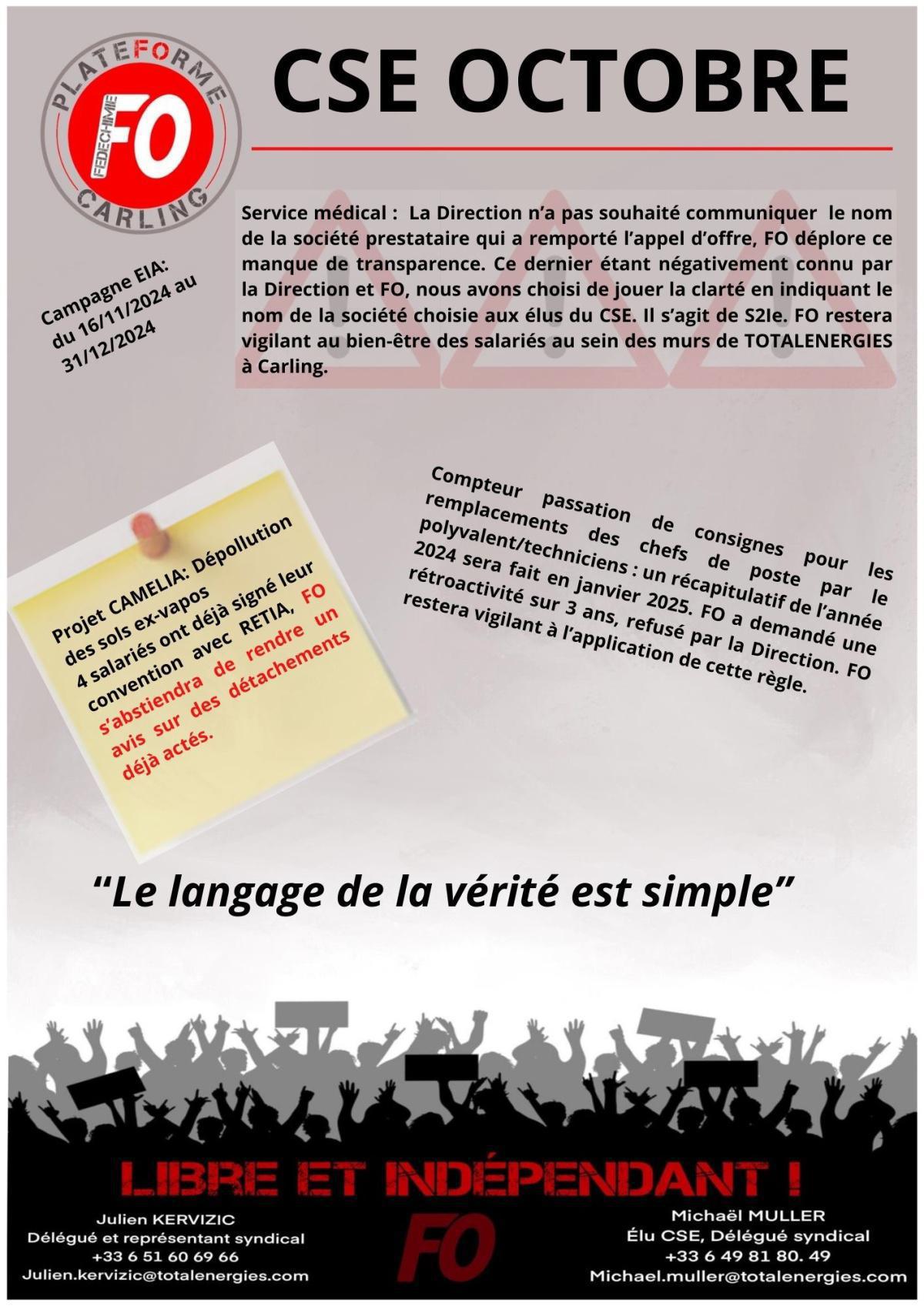 CSE Octobre 2024