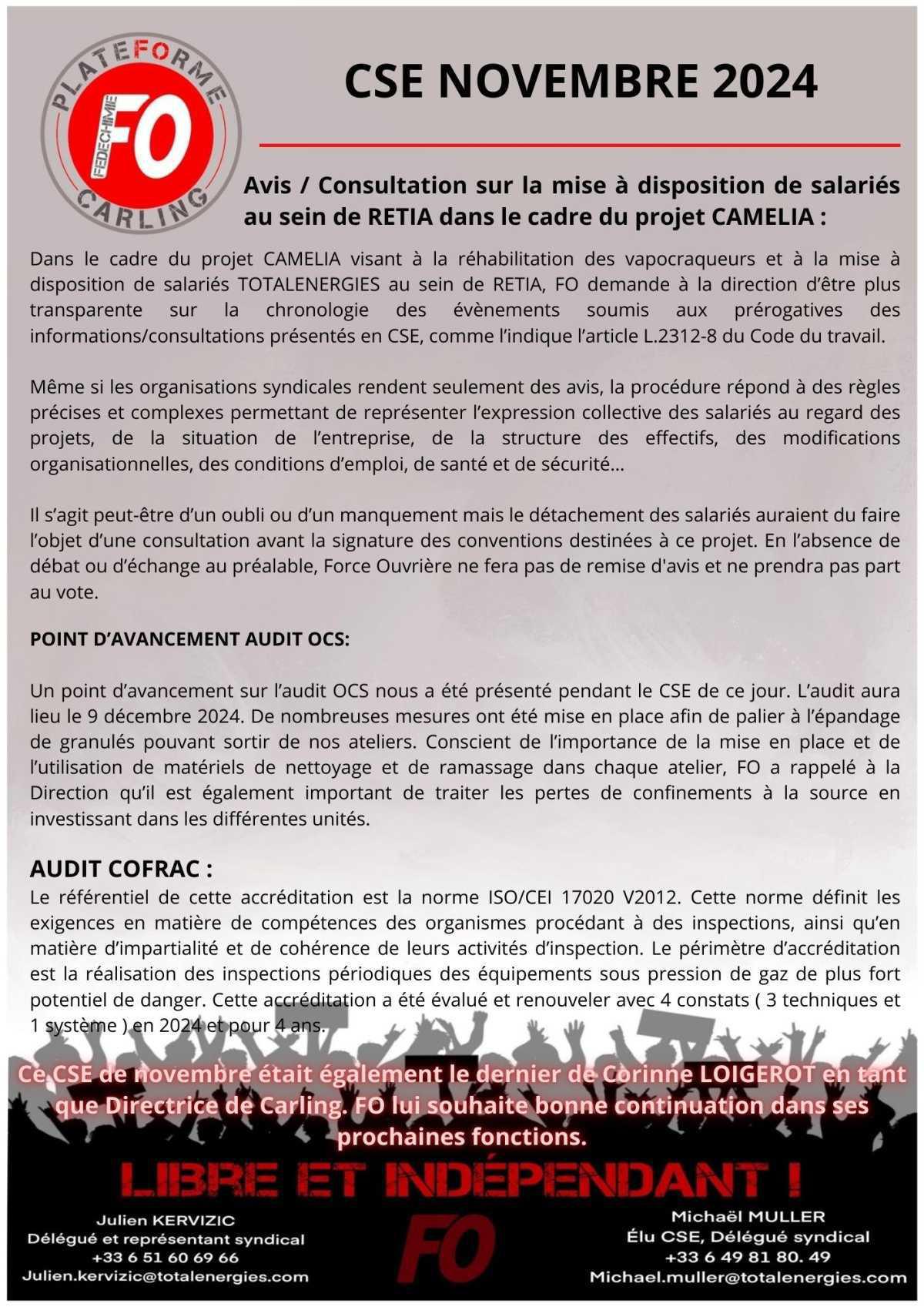 CSE novembre 2024