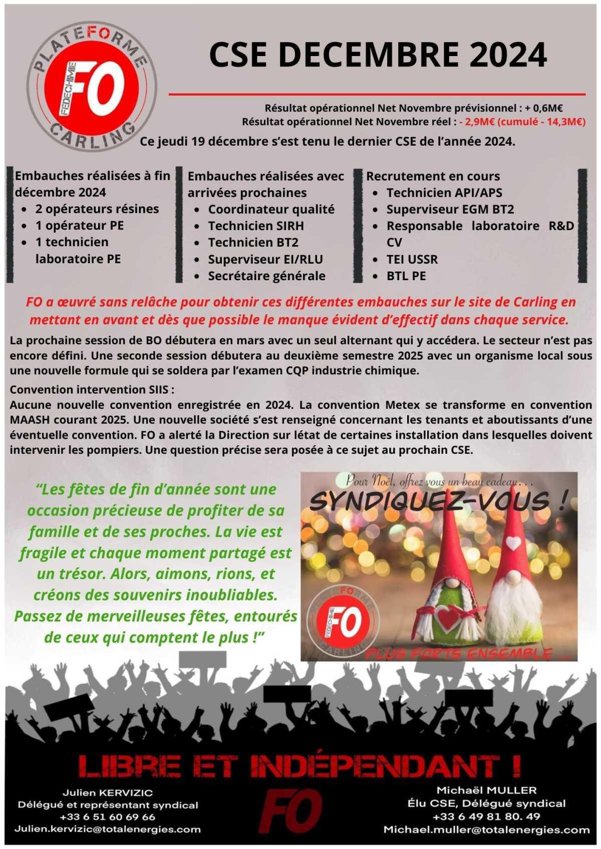 CSE décembre 2024