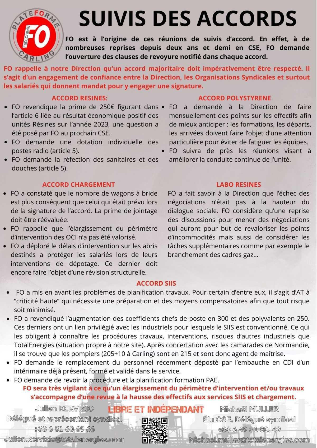 Suivis des accords 