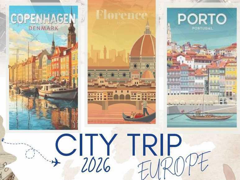 City Trip 2026 : Copenhague, Florence, Porto City Trip 2026 : Copenhague, Florence, Porto