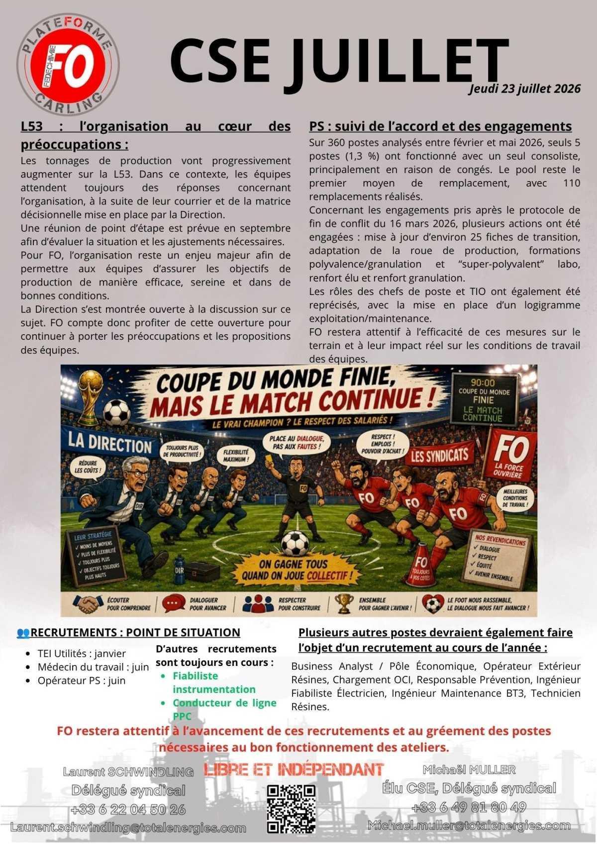 CSE Juillet
