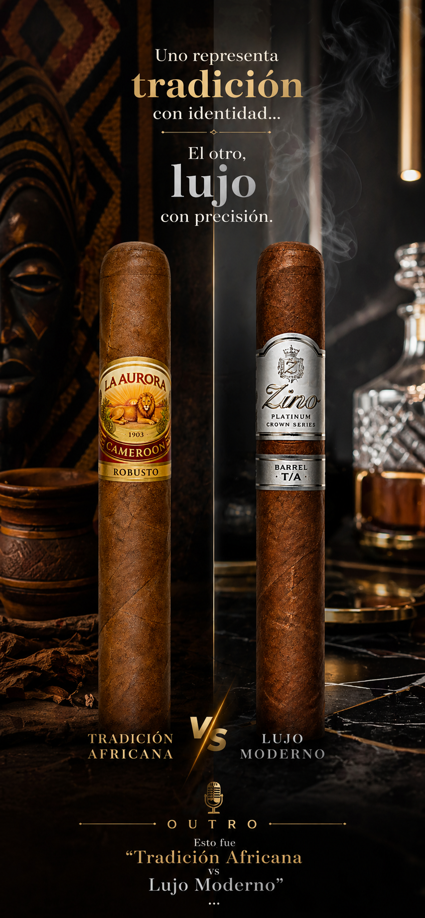La Aurora Cameroon Robusto VS Zino Platinum Crown Series Barrel image